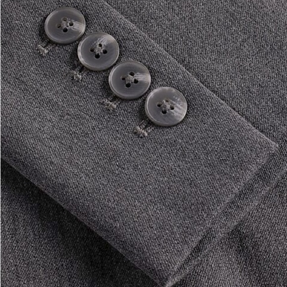 Express Heather Grey‎ Classic One Button Blazer Size 6 - Picture 6 of 15